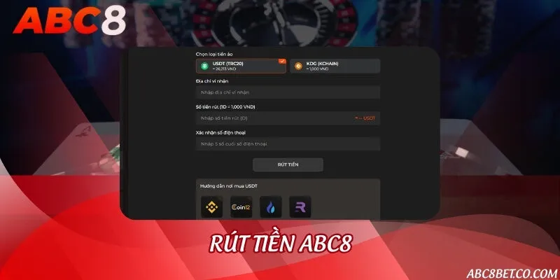 Rút tền ABC8